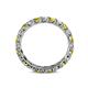 4 - Laida 3.00 mm Yellow Diamond and White Lab Grown Diamond Eternity Band 