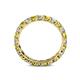 4 - Laida 3.00 mm Yellow Diamond and White Lab Grown Diamond Eternity Band 