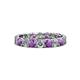 1 - Laida 3.40 mm Amethyst and Lab Grown Diamond Eternity Band 