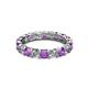 3 - Laida 3.40 mm Amethyst and Lab Grown Diamond Eternity Band 