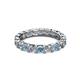 3 - Laida 3.40 mm Aquamarine and Lab Grown Diamond Eternity Band 