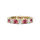 1 - Laida 3.80 mm Pink Tourmaline and Lab Grown Diamond Eternity Band 