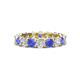 1 - Laida 3.80 mm Tanzanite and Lab Grown Diamond Eternity Band 