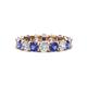 1 - Laida 3.80 mm Iolite and Lab Grown Diamond Eternity Band 