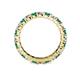 4 - Joyce 3.40 mm Emerald and Diamond Eternity Band 