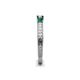 5 - Reveka Emerald and Lab Grown Diamond Three Stone Engagement Ring 