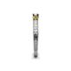 5 - Reveka Citrine and Lab Grown Diamond Three Stone Engagement Ring 
