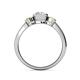 4 - Avrit Citrine and Lab Grown Diamond Three Stone Engagement Ring 