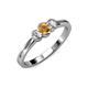 3 - Irina Citrine and Lab Grown Diamond Three Stone Engagement Ring 