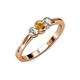 3 - Irina Citrine and Lab Grown Diamond Three Stone Engagement Ring 
