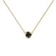 1 - Merilyn 4.40 mm Round Black Diamond Bezel Set Solitaire Pendant 