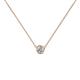 1 - Merilyn 3.00 mm Round Diamond Bezel Set Solitaire Pendant 