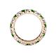 4 - Joyce 4.00 mm Green Garnet and Lab Grown Diamond Eternity Band 