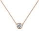 1 - Merilyn 4.80 mm Round Diamond Bezel Set Solitaire Pendant 