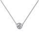 1 - Merilyn 4.80 mm Round Lab Grown Diamond Bezel Set Solitaire Pendant 