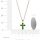 4 - Isabella Green Garnet Cross Pendant 