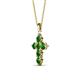 2 - Isabella Green Garnet Cross Pendant 