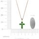 4 - Isabella Green Garnet Cross Pendant 