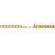 2 - Leslie 2.40 mm Yellow Sapphire and Lab Grown Diamond Eternity Tennis Bracelet 