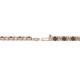 2 - Leslie 2.40 mm Smoky Quartz and Lab Grown Diamond Eternity Tennis Bracelet 