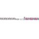 2 - Leslie 2.40 mm Pink Sapphire and Diamond Eternity Tennis Bracelet 