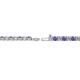 2 - Leslie 2.40 mm Iolite and Diamond Eternity Tennis Bracelet 