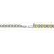 2 - Leslie 2.40 mm Yellow Sapphire and Diamond Eternity Tennis Bracelet 