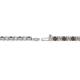 2 - Leslie 2.40 mm Smoky Quartz and Diamond Eternity Tennis Bracelet 