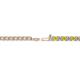 2 - Leslie 2.40 mm Yellow and White Diamond Eternity Tennis Bracelet 