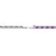 3 - Leslie 2.00 mm Amethyst and Lab Grown Diamond Eternity Tennis Bracelet 