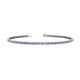 1 - Leslie 2.00 mm Tanzanite and Diamond Eternity Tennis Bracelet 