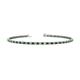 1 - Leslie 2.00 mm Green Garnet and Diamond Eternity Tennis Bracelet 