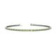 1 - Leslie 2.00 mm Peridot and Diamond Eternity Tennis Bracelet 