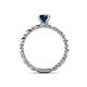 5 - Viona Signature Blue Diamond Solitaire Engagement Ring 