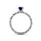 5 - Viona Signature Blue Sapphire Solitaire Engagement Ring 