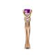 6 - Belinda Signature Amethyst and Diamond Engagement Ring 