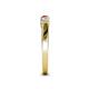 4 - Talia 3.00 mm Ruby and Diamond 5 Stone Wedding Band 