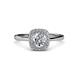 3 - Alaina Signature Round Diamond Halo Engagement Ring 
