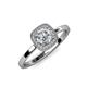 4 - Alaina Signature Round Diamond Halo Engagement Ring 