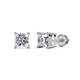 1 - Zoey Princess Cut Diamond (4.5mm) Solitaire Stud Earrings 