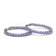 2 - Carisa 3.50 mm Tanzanite Hoop Earrings 