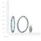 4 - Carisa 3.50 mm Aquamarine Hoop Earrings 