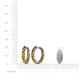 4 - Carisa 3.80 mm Citrine Hoop Earrings 