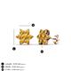 3 - Amora Citrine Flower Earrings 