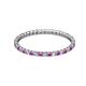 2 - Joyce 1.50 mm Amethyst and Diamond Eternity Band 