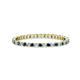 1 - Joyce 1.50 mm Blue and White Lab Grown Diamond Eternity Band 