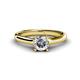 1 - Corona 1.00 ct IGI Certified Lab Grown Diamond Round (6.50 mm) Solitaire Engagement Ring 