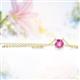 2 - Juliana 5.00 mm Round Lab Created Pink Sapphire Solitaire Pendant Necklace 