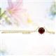 2 - Juliana 5.00 mm Round Red Garnet Solitaire Pendant Necklace 