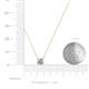 4 - Juliana 5.00 mm Round Lab Grown Diamond Solitaire Pendant Necklace 